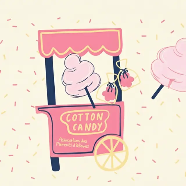 Stand barbe à papa_Flaine