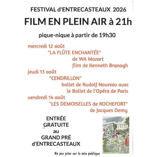 Projection de film en plein air : La Flûte enchantée | Festival d'Entrecasteaux_Entrecasteaux