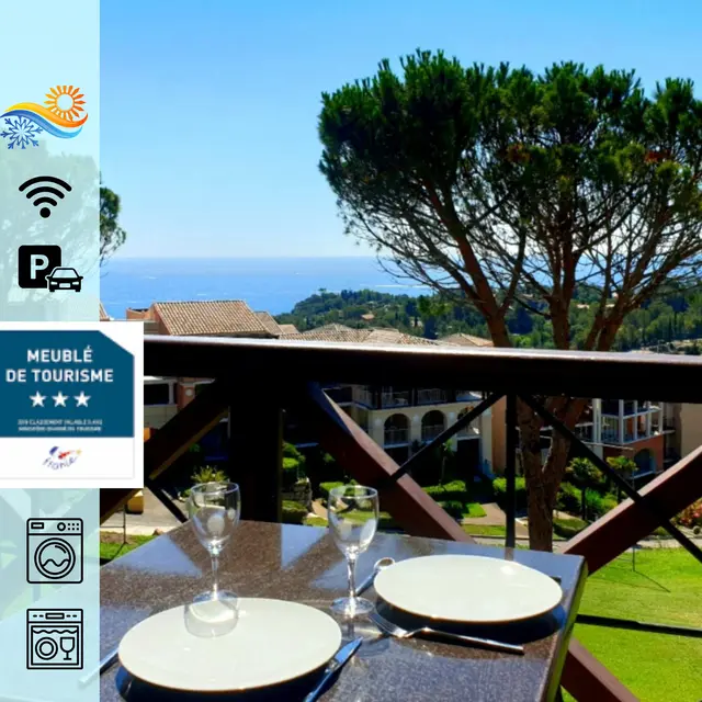 Vue de la terrasse Cap Esterel