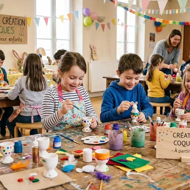 Atelier jeunes publics Décore ton œuf et son coquetier_Grimaud