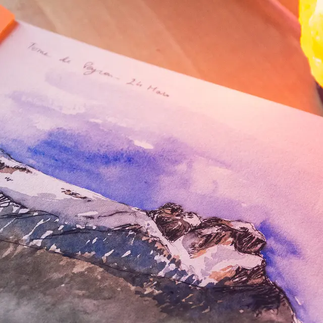 Aquarelle de la La Tome ou du Peyron