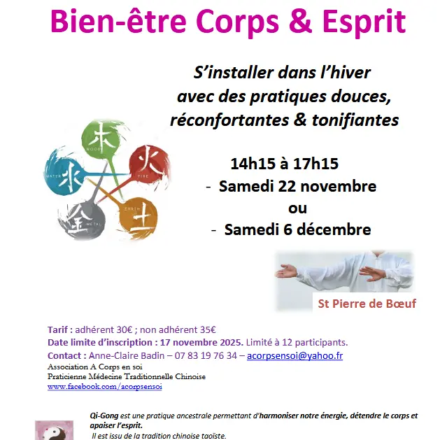 Atelier de Qi Gong Bien-être Corps et esprit_Saint-Pierre-de-Boeuf