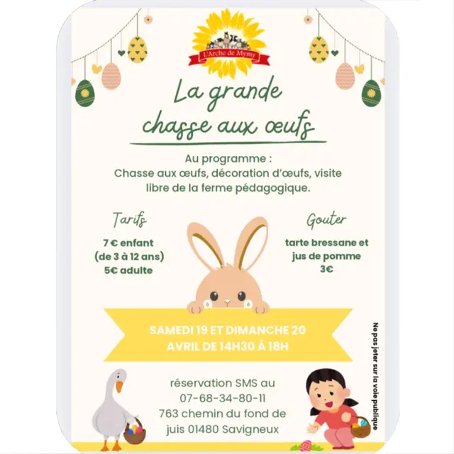 Chasse aux œufs à la ferme_Savigneux