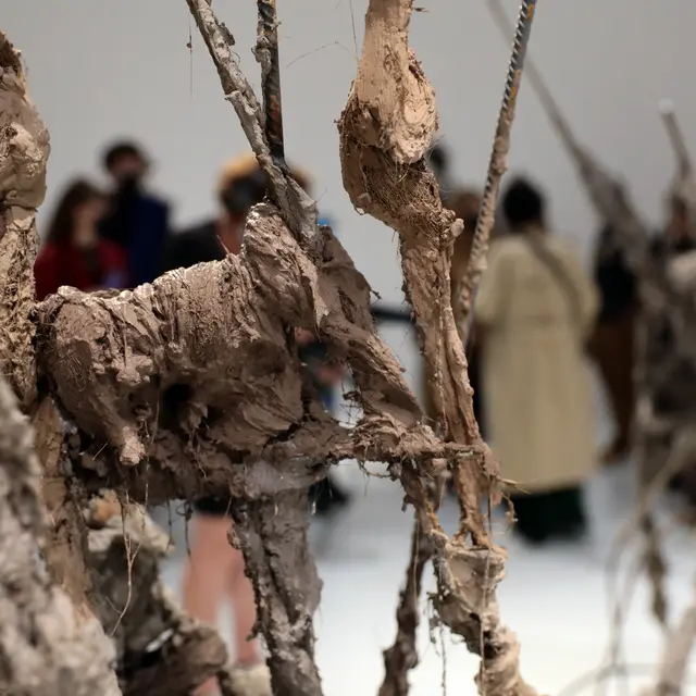 Vue de l'exposition de Lionel Sabatté Éclosion au MAMC+, 2021.