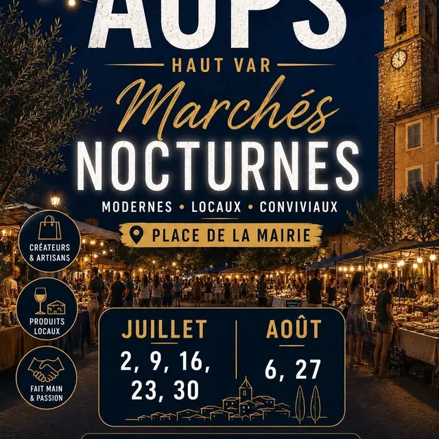 Marchés nocturnes_Aups