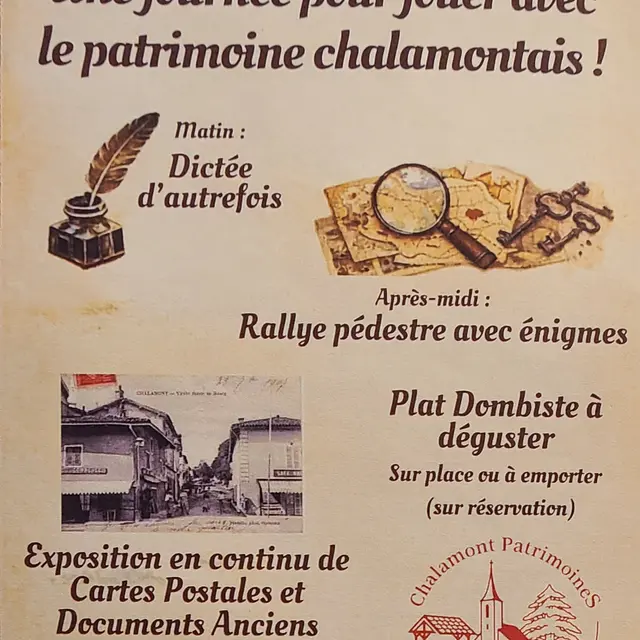 Les Journées Européennes du Patrimoine à Chalamont !_Chalamont