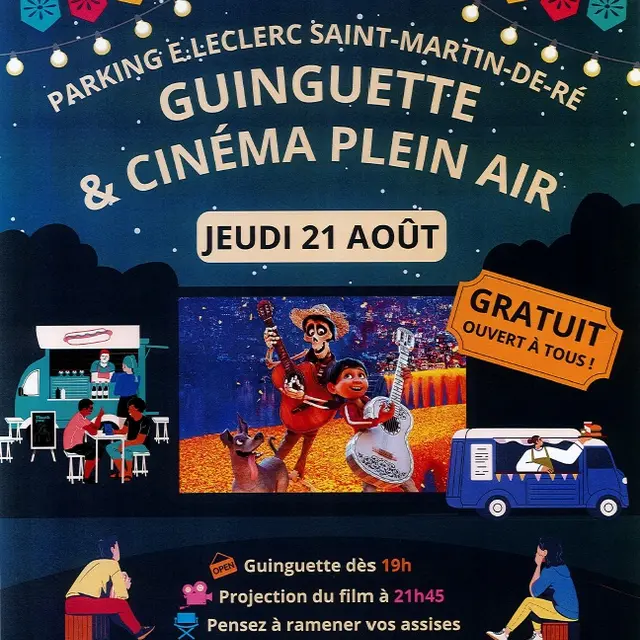Guinguette et Cinéma en plein air_Saint-Martin-de-Ré