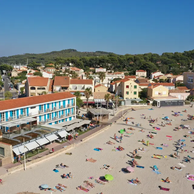 Vue en hauteur de l'hôtel