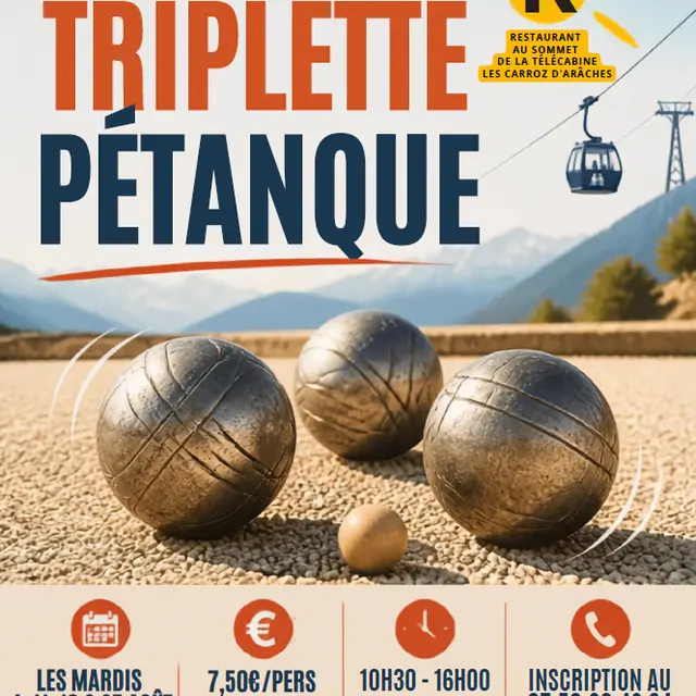 Concours de pétanque en triplette_Les Carroz-d'Arâches