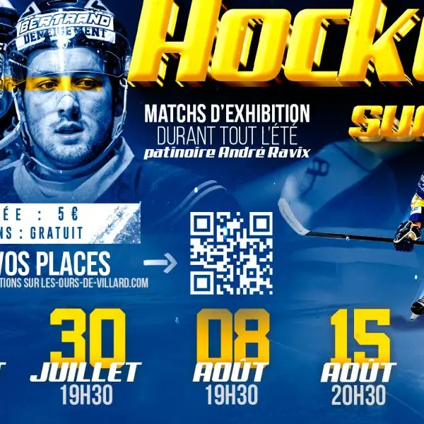 Hockey sur glace, match d'exhibition_Villard-de-Lans