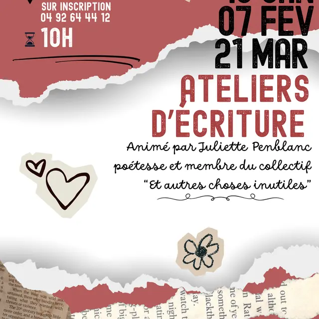 Ateliers d'écriture_Château-Arnoux-Saint-Auban