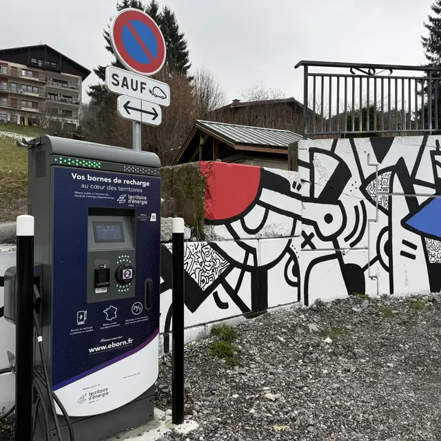 Borne de recharge véhicule électrique_Flumet