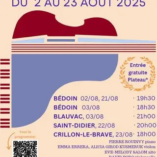 Rencontres Musicales : concert de clôture_Crillon-le-Brave