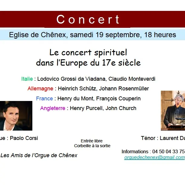 Affiche Concert spirituel