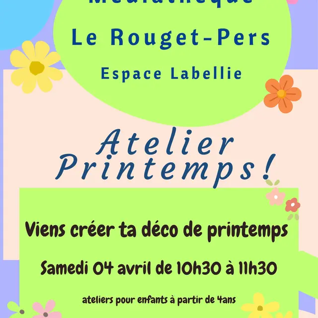 Atelier Viens créer ta déco de printemps