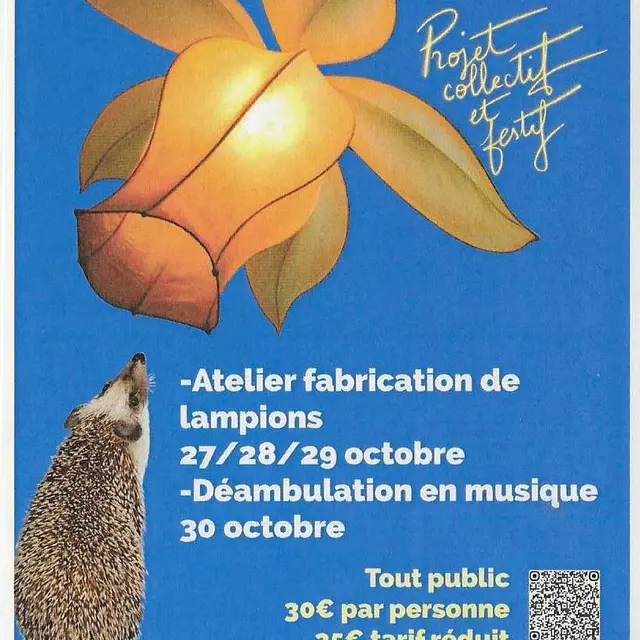 Atelier de fabrication de lampions_Hérisson