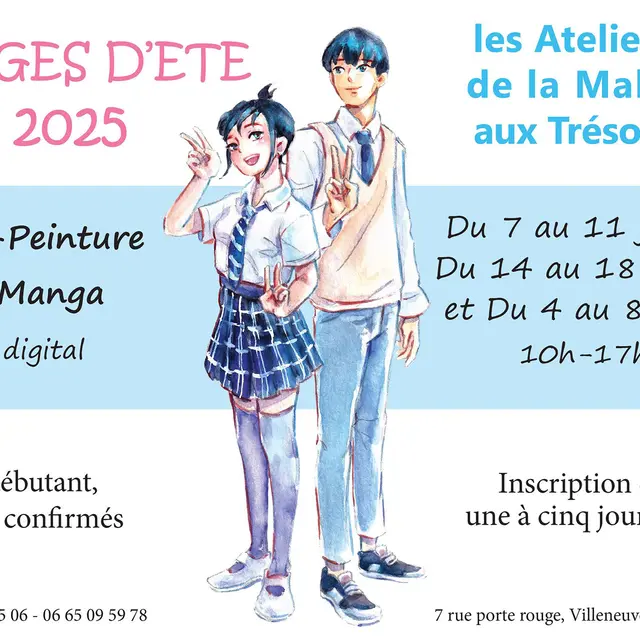 Stage d'été des Ateliers de la Malle aux Trésors_Villeneuve-lez-Avignon