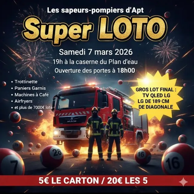 loto pompiers apt