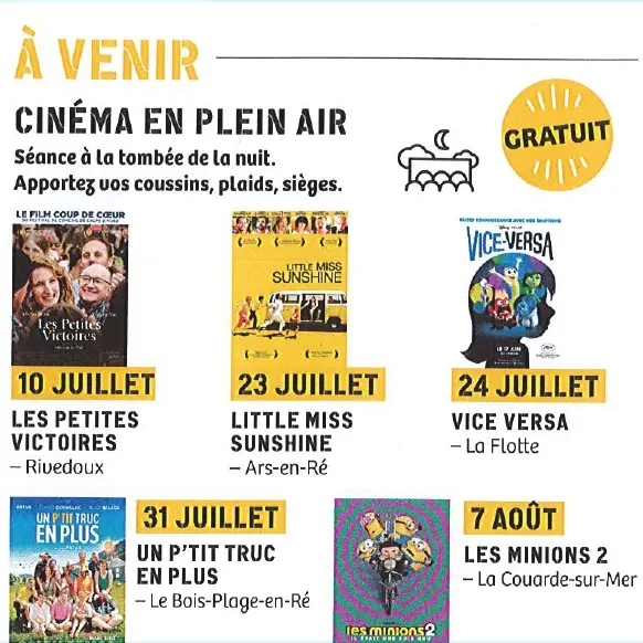 Cinéma de plein air - Un p'tit truc en plus_Le Bois-Plage-en-Ré