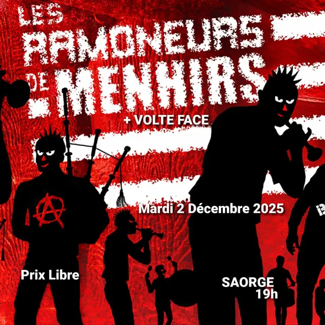 Concert : les ramoneurs de menhirs & volte face_Saorge