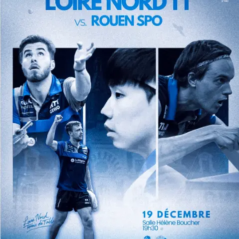 Match Loire Nord tennis de table contre Rouen SPO_Roanne