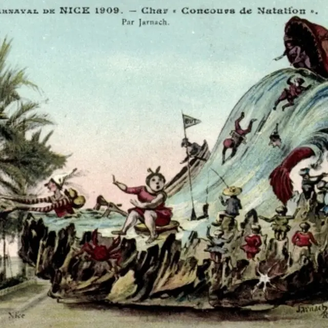 Le Carnaval de Nice, la mer et les océans à travers les cartes postales_Nice