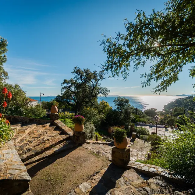 Vue des escaliers monumentaux
