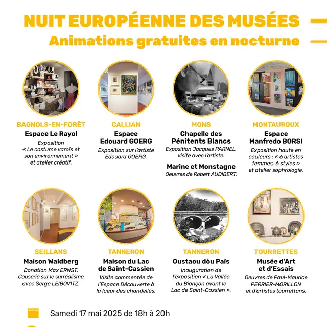 Nuit Européenne des Musées en Pays de Fayence