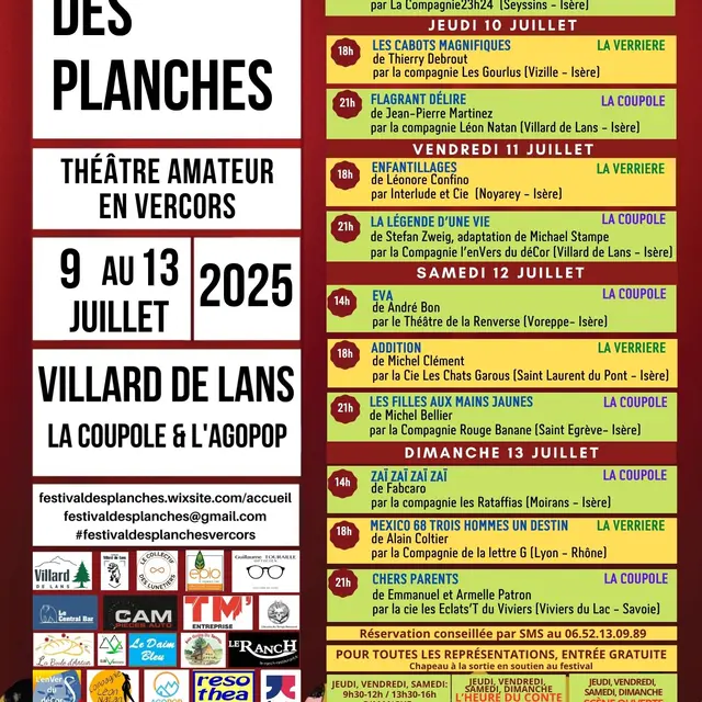 Lectures d'extraits de pièces de théâtre de grands auteurs_Villard-de-Lans