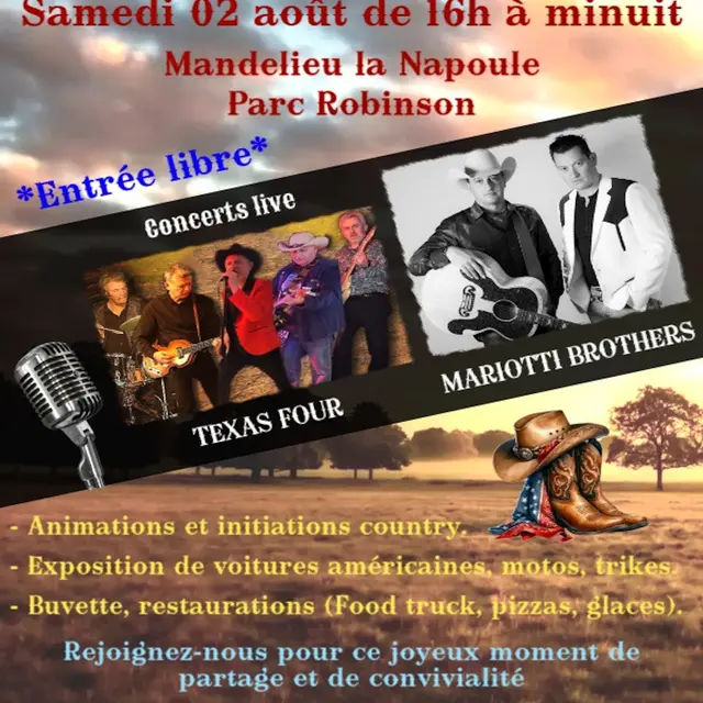 Festival Country - Été 2025._Mandelieu-La Napoule