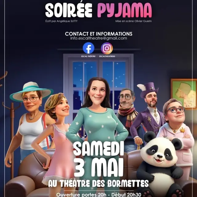 Théâtre : “Soirée Pyjama” par la Cie de l'Etoile ESCAL_La Londe-les-Maures