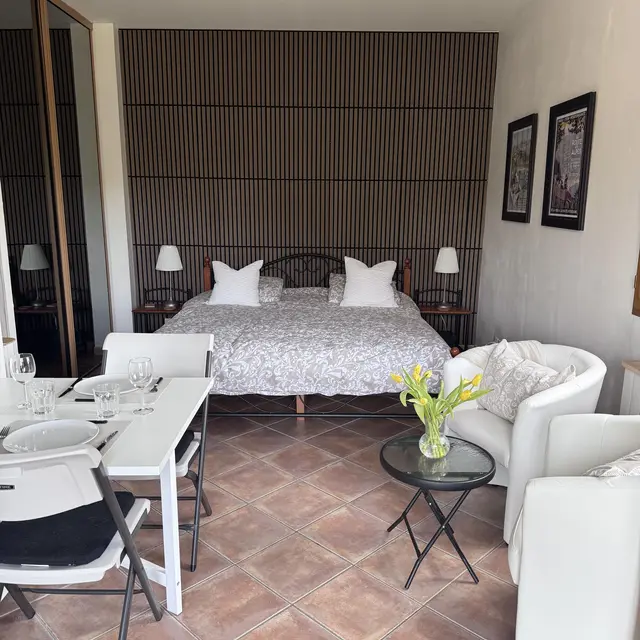 Studio lit king-size  - studio Vieux Tilleul - Saint-Martin-d'Uriage
