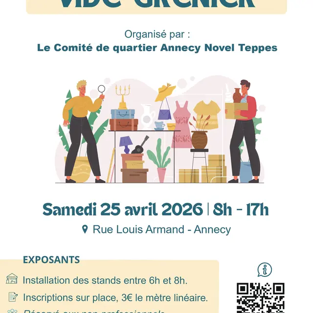 Vide-greniers du Comité de quartier Annecy, Novel, Teppes_Annecy