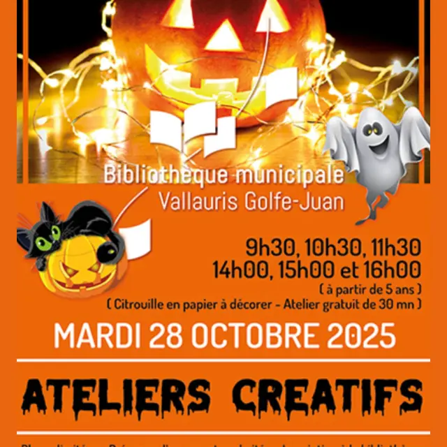 Ateliers créatifs - Halloween_Vallauris Golfe - Juan