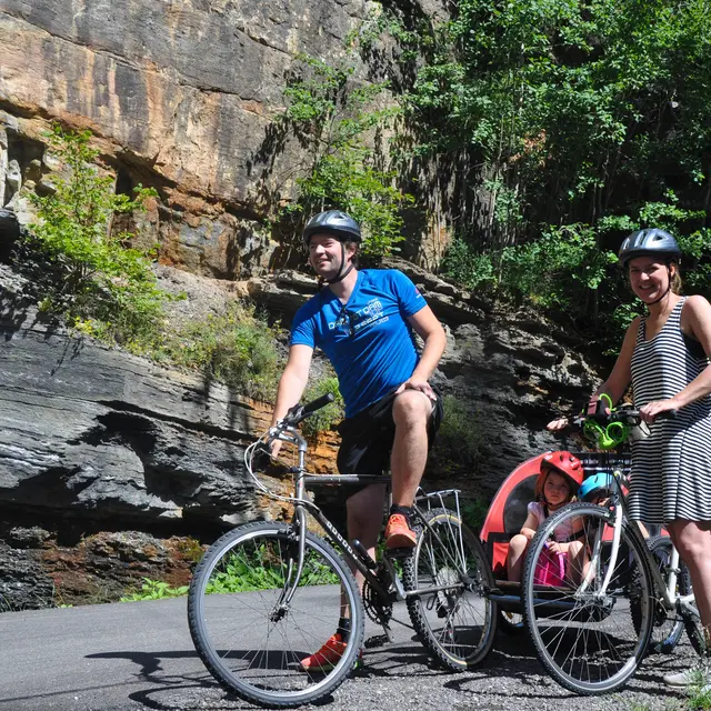 Descente des clues en vélo