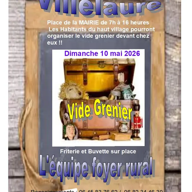 Vide grenier du Foyer rural  à Villelaure_Villelaure