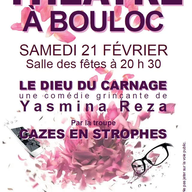 Soirée Théâtre Le dieu du carnage_Bouloc-en-Quercy