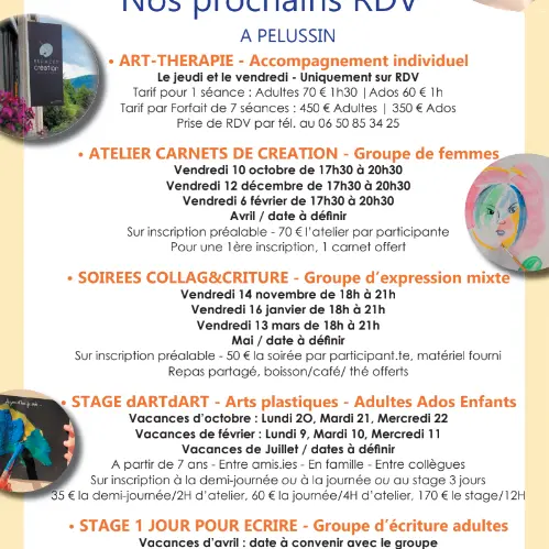 Stage Arts Plastiques Enfants Ados Adultes_Pélussin