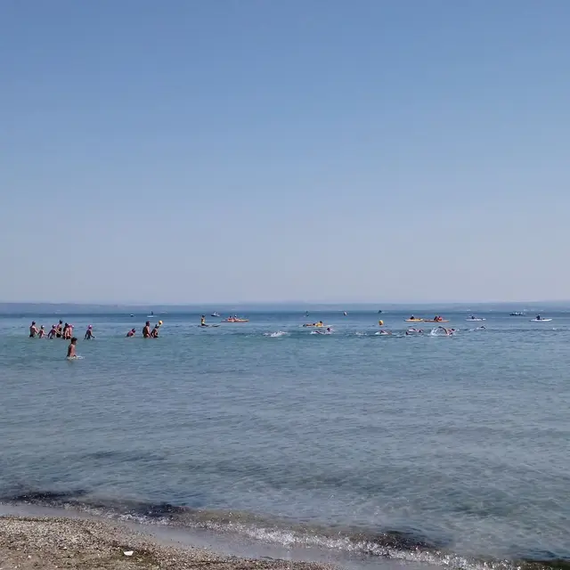 Bain de Noël sur la plage de Ferrières_Martigues