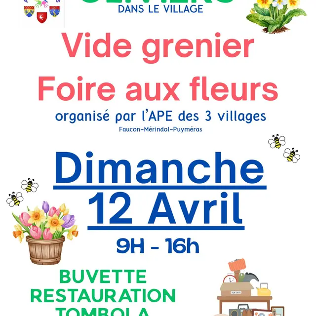 Vide grenier et Foire aux Fleurs_Puyméras