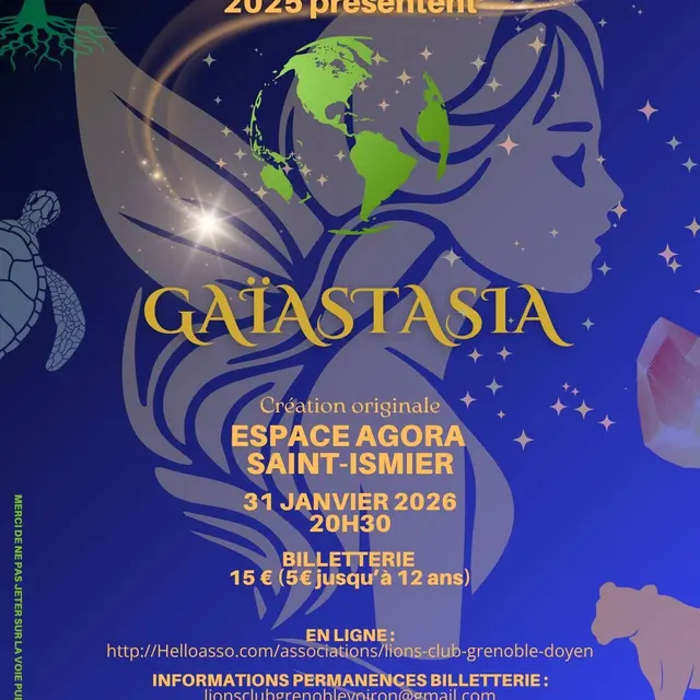Affiche spectacle Gaïastasia.