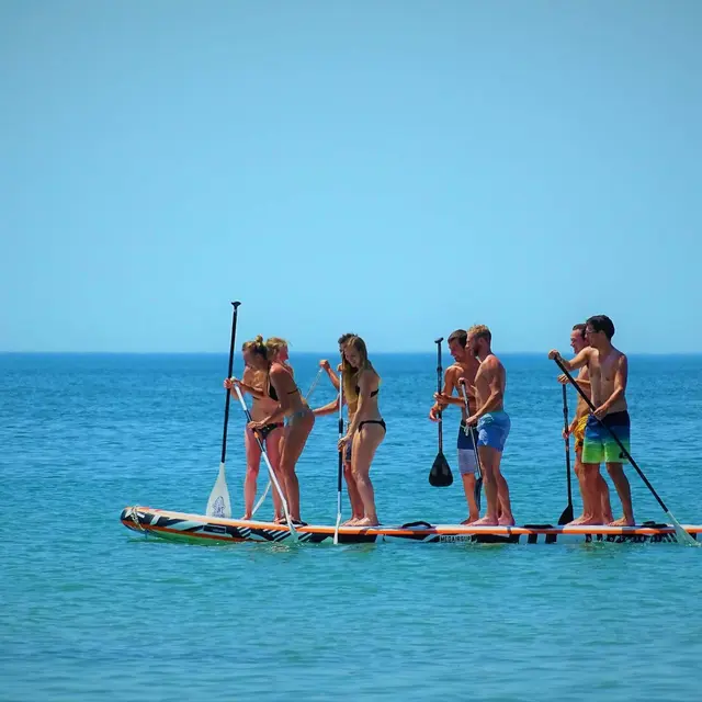 Balade en paddle géant