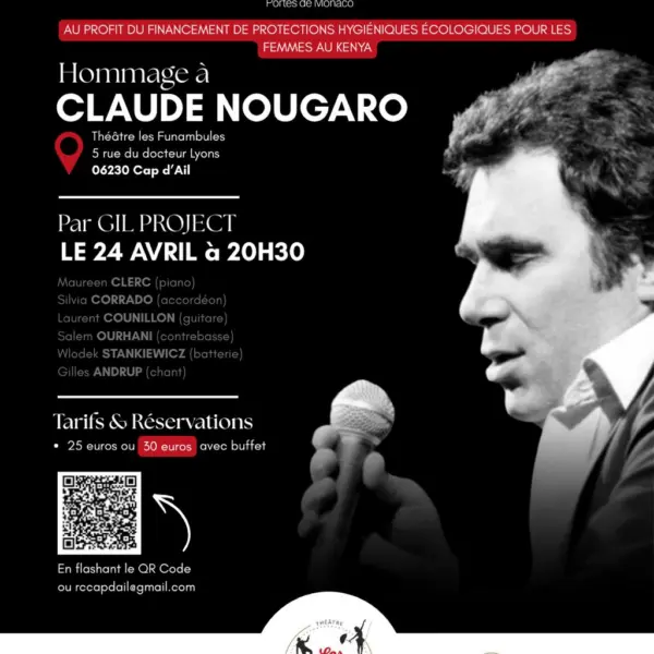 CONCERT CARITATIF : Hommage à Nougaro ! (Cap-d’Ail) | Côte d’Azur ...