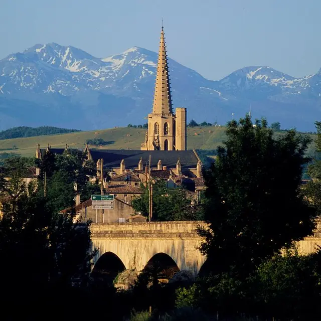 Vue de la cathédrale de Mirepoix