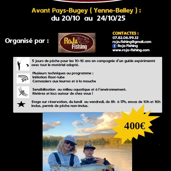 Stage de pêche ados avec Roja Fishing_Yenne