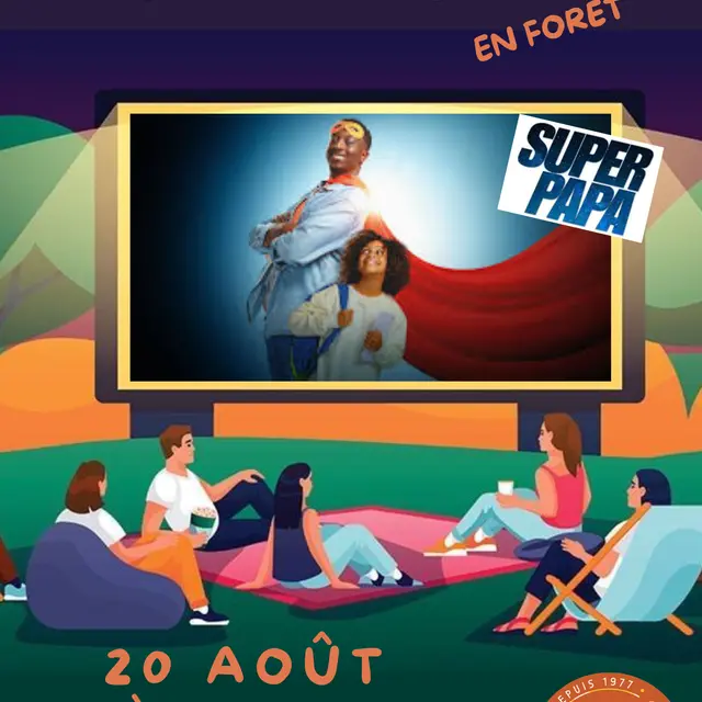 Cinéma de plein air -Super Papa_Bagnols-en-Forêt