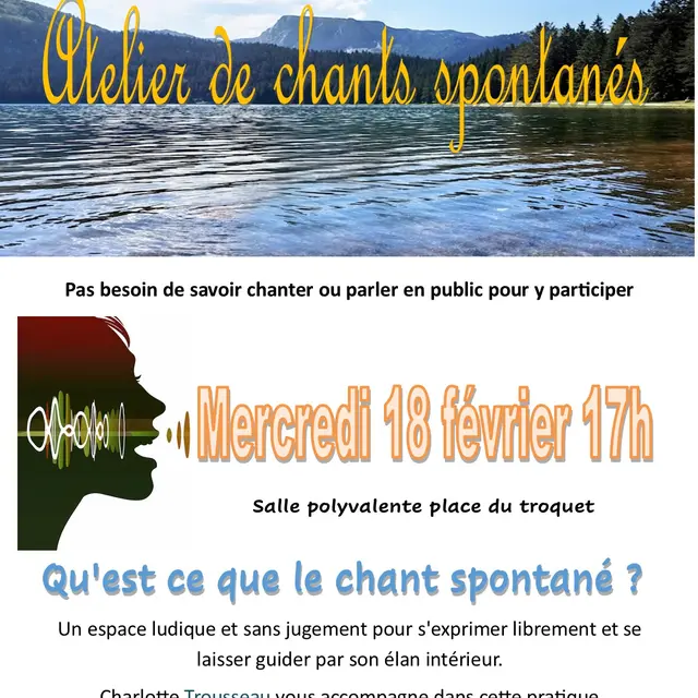 Atelier chants spontanés