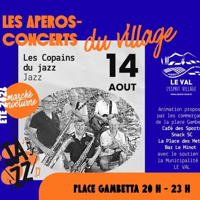 Concert et marché nocturne | Les apéro concerts du village_Le Val