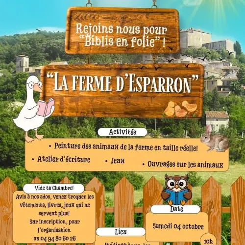 Ateliers pour enfants - Biblis en folie_Esparron de Pallières