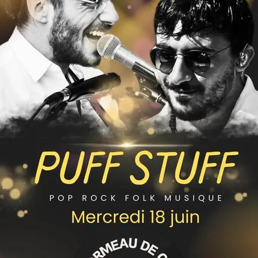 Concert Pop Rock  : Puff Stuff au restaurant L'Ormeau de Cabrières d'Aigues_Cabrières-d'Aigues